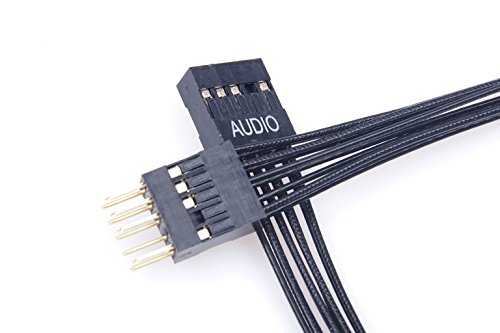 Premium 22 AWG Motherboard Extension Cable Set with Gold-Plated Plugs – 11-Inch High-Performance Cables for Enhanced PC Connectivity, Featuring Six Essential Connectors: Power, LED, HDD LED, Power SW, Reset SW, and HD Audio – Ideal for Streamlined Cable Management and Superior Signal Integrity in Any Computer Build