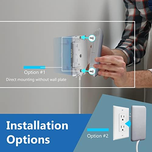 LIDER Ultra-Thin Flat-Face Outlet Extender with 3 Receptacles – Space-Saving Power Strip with 3 ft Cord, ETL-Listed for Safety, Sleek White Design for Modern Interiors – Perfect Solution for Enhanced Device Charging and Versatile Placement