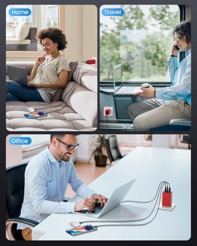 150 W Ga N USB-C Fast Charger Station – Compact 3-Port Power Delivery Hub for Mac Book, i Pad, i Phone & Galaxy – Travel-Ready Foldable Wall Adapter with Enhanced Safety Features and Universal Compatibility for All Devices