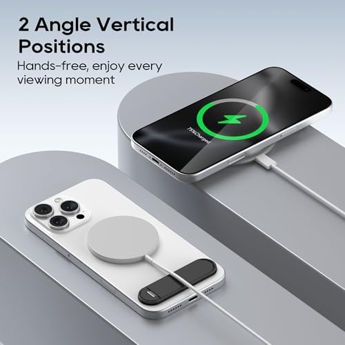 Dual-Angle Adjustable Phone Kickstand – 2 Pack Folding Stand for i Phone & Samsung – Portable, Versatile Hands-Free Holder for Optimal Viewing – Durable Black Design for All Smartphones – Perfect for Video Calls, Streaming & Reading