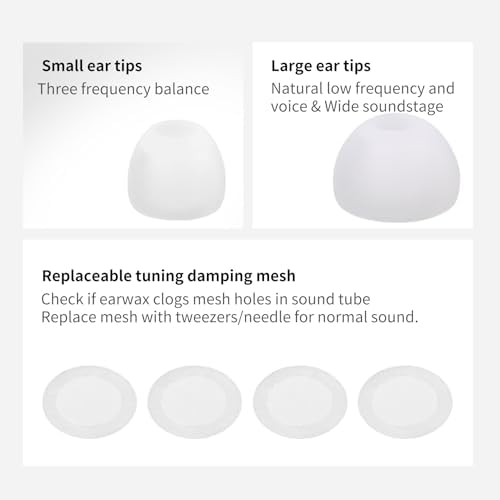 Unleash Superior Sound Quality with Hzsound White Snow In-Ear Monitors – Premium Wired Earbuds Featuring Advanced 10 MM LCP+PU Diaphragm for Unmatched High-Resolution Audio – Perfect for Musicians, Singers, and Gamers Demanding Studio-Grade Performance and Comfort – Durable Resin Drip Design for Long-lasting Use and Universal Device Compatibility