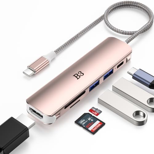 Maximize Your Device Connectivity with Our 7-in-1 USB C Hub to HDMI Adapter – High-Speed Multi-Port Dongle for Mac Book Pro, i Pad Pro, Surface & More – 4 K HDMI Output, 100 W Power Delivery, USB 3.0/2.0, SD/TF Card Readers for Effortless Data Transfer and Enhanced Productivity – Ideal for Professionals & Creatives Seeking Reliable Performance and Seamless Multi-Device Integration