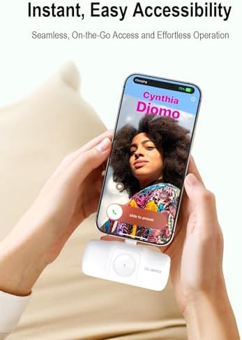 Travel Essentials Dual Mini Power Bank Set – 4500 m Ah Portable Charger for i Phone 14 & Apple Watch – Compact Fast Charging Solution in Sleek Black & White – Ideal Travel Accessory for On-the-Go Tech Users