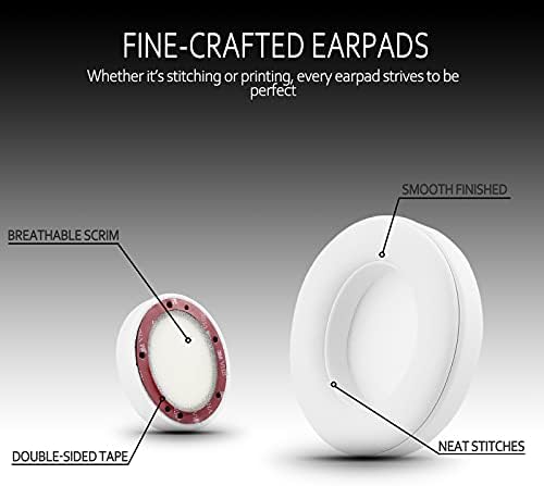 Upgrade Your Beats: Krone Kalpasmos Studio 3 & 2 Replacement Ear Pads – Soft Memory Foam Cushions for Ultimate Comfort and Noise Isolation in Vibrant Red – Perfect Fit for Wired & Wireless Models (B0501, B0500) – Enhance Sound Quality & Style Effortlessly