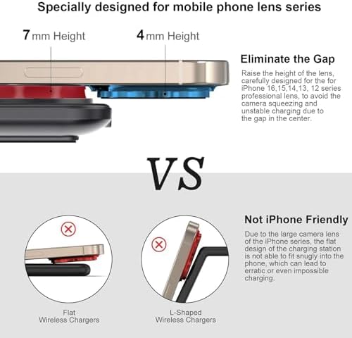 Revolutionary 2-in-1 Magnetic Wireless Charging Station for Apple Devices – Foldable and Portable Magsafe-Compatible Charger for i Phone 16/15/14/13/12 Series, Apple Watch Ultra/SE/10/9/8/7, and Air Pods – Enhanced Magnetic Alignment for Rapid Charging and Multi-Device Convenience – Ultimate Travel Companion for Tangle-Free Charging Solutions – Intelligent Safety Features for Over-Temperature and Battery Protection – Compact Design Perfect for Pocket or Backpack – Experience Seamless Charging with 360° Rotatable Stand – Includes USB-C Cable and User Manual for Effortless Setup – Elevate Your Charging Experience with Vnbbt’s Superior Technology and Customer Support.