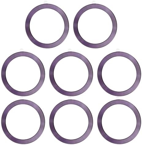 Enhance Your Wireless Charging Experience with PATIKIL 8-Piece Universal Magnetic Adapter Ring Set – Ultra-Thin Nickel-Iron Alloy Stickers for Optimal Phone Case Magnetization – Secure Your Device with Green Adhesive Rings for Car Mounts, Phone Grips, and Stands – Compatible with TPU/PC Cases, Easy Installation, Perfect for Tech-Savvy Users.