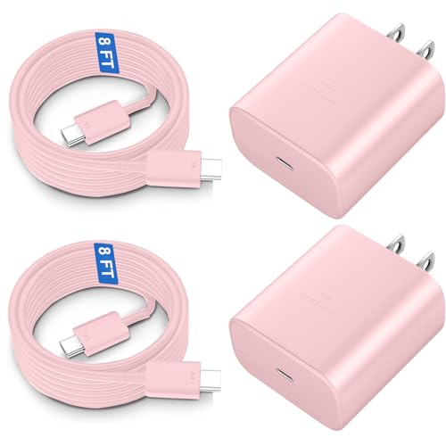Ultra-Fast 45 W Samsung USB-C Wall Charger with 6.6 FT Cable – Optimal Charging Solution for Galaxy S25 Ultra, S24, S23, S22, Note 10/20 & Tab S8/S7 – Compact Design with Advanced Safety Features for Rapid Device Power-Up
