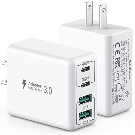 Revolutionize Your Charging Routine with Our 4-Port USB Wall Charger – Ultra-Fast QC 3.0 Adapter for i Phone 12-15, LG, Google Pixel & More – Compact, Reliable Power Solution for Home and On-the-Go Charging