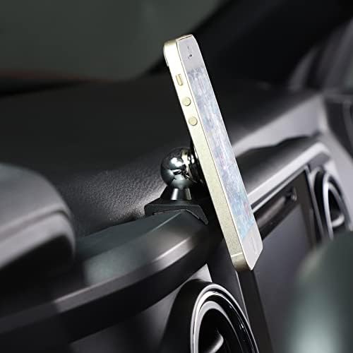 Magnetic Suction Car Phone Mount for Tacoma 2016-2022 – Hands-Free Dashboard & Vent Holder with Retractable Stand for Ultimate Accessibility and Safety in Black – Perfect Fit for Navigation and Calls