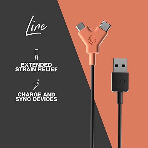 Skullcandy 20 W USB-C to Lightning Cable – 4 ft Fast Charging & Sync Cable for i Phone/Pro/Max – Stylish Blue/Green Design for Enhanced Durability and Performance