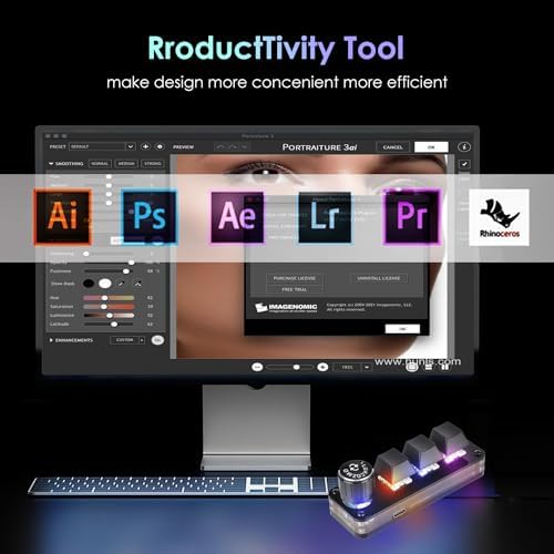 Revolutionize Your Gaming Setup with the Ultimate 3-Key Macro Pad – Programmable Mini Mechanical Keyboard with RGB Backlighting, Ergonomic Knob, and Type-C Connectivity for Enhanced Productivity and Precision in Gaming and Work Tasks