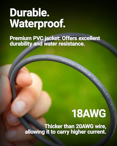 ORLN’K Starlink Mini Cable: 9.8 FT USB C to DC Power Cable with E-Marker Chip, Waterproof 18 AWG Design for 100 W Power Banks and PD Chargers – Superior Durability and Enhanced Charging Speed for Outdoor and Home Use