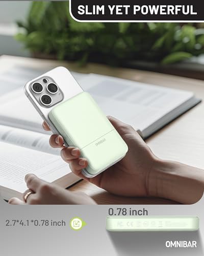 Compact Magnetic Power Bank 10,000 m Ah – Versatile Wireless & USB-C PD 20 W Fast Charger for i Phone 16/15/14 Series – Lightweight, Travel-Friendly Design with Advanced Safety Features for Stress-Free Charging All Day