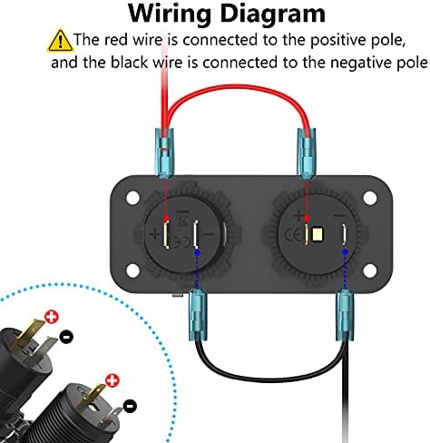 Ultimate 12 V Cigarette Lighter Socket – Advanced Quick Charge 3.0 & PD 3.0 USB Power Outlet with Waterproof Design, Effortless Button Control for Cars, Motorcycles, Boats, RVs, Golf Carts – Unmatched Speed and Versatility for All Your Charging Needs