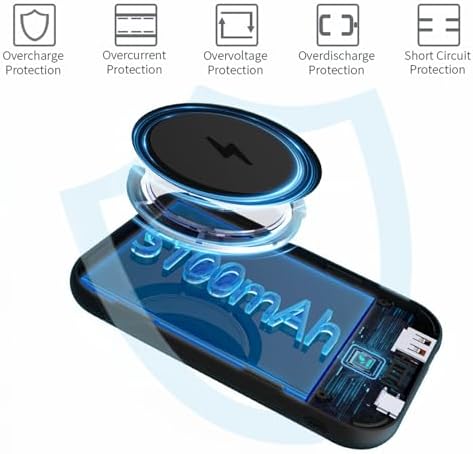 Magnetic Wireless Power Bank for i Phone 15/14/13/12 Series – 5000 m Ah Ultra-Slim Portable Charger with 22.5 W Fast Charging – Lightweight Magnetic Battery Pack for Effortless Outdoor Travel and Daily Use – Enhanced Speed and Compatibility