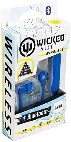 Wicked Audio Omen Wireless Bluetooth Earbuds – Premium Noise-Isolating In-Ear Headphones with Built-In Microphone and Track Control – Ideal for Commuting, Exercising, and Home Use – Lightweight, Ergonomic Design for Ultimate Comfort – Enhanced Connectivity and Sound Quality in Sleek Black Finish