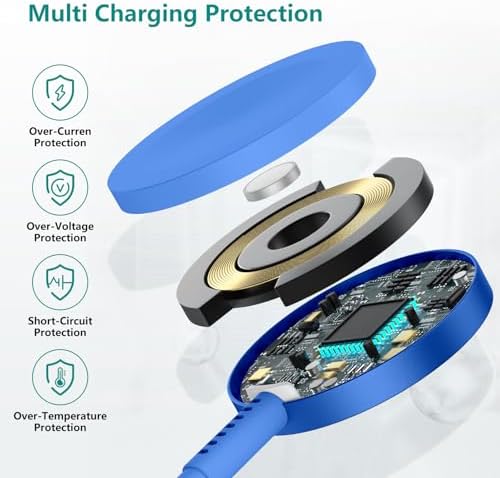 Revolutionary 2-in-1 Magnetic USB-C Charger for Apple Watch & i Phone – 3 ft Fast Charging Cable for Series Ultra/9/8/7/6/SE/SE2/5 & i Phone 14/13/12/11 Pro/Pro Max – Ultimate Convenience, Enhanced Compatibility, and Robust Durability for Modern Tech Users