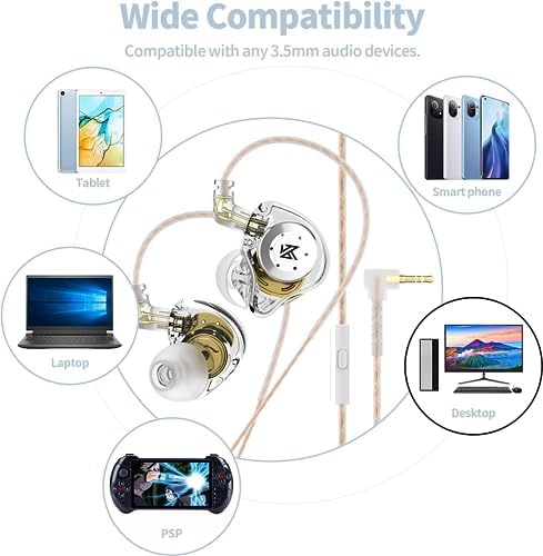 KZ EDX PRO Hi-Fi Wired Earbuds: Premium In-Ear Monitors with 10 mm Dynamic Driver for Rich Bass & Unmatched Comfort – Detachable Cable for Seamless Connectivity & Superior Audio Experience – Ideal for Audiophiles and Daily Listeners