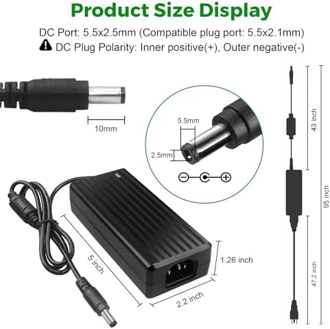 Le Tao Xing 12 V 5 A Universal Power Supply Adapter – Premium AC to DC Converter for LED Strip Lighting and CCTV Security Systems, 60 W with Enhanced Safety Features – Compact Design for Reliable and Efficient Power Delivery in Home and Professional Settings
