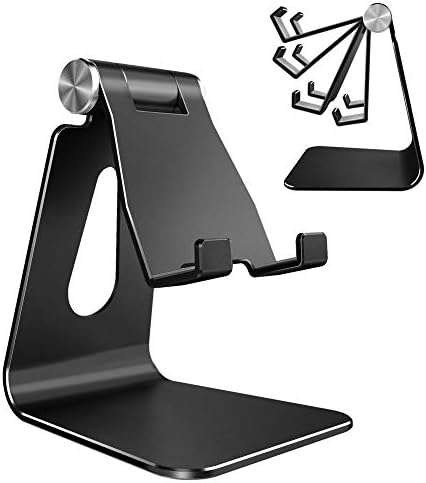 CreaDream Adjustable Cell Phone Stand, Phone Stand, Cradle, Dock, Holder, Aluminum Desktop Stand Compatible with Phone 13 12 Pro Max Charging, Accessories Desk, All Mobile Phones, Sierra Blue – Enhanced Compatibility and Speed