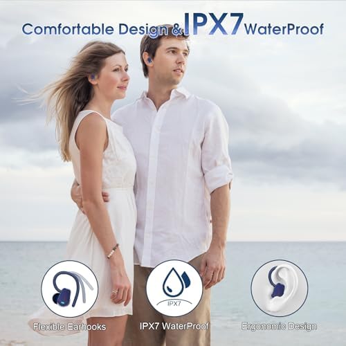 Experience the Future of Sound with OYIB Bluetooth 5.4 Wireless Earbuds – Immersive Deep Bass Sport Headphones with IP7 Waterproof Durability, 50-Hour Playtime, and Advanced ENC Microphone for Superior Call Clarity – Perfectly Crafted for Fitness Enthusiasts and Active Lifestyles in Elegant Cream White