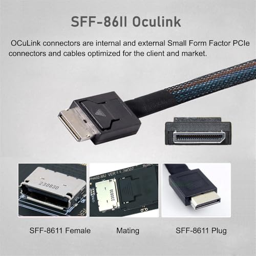 Unlock Blazing Fast Data Transfers with cablecc PCI-E 3.0 M.2 M-Key to Oculink SFF-8612/SFF-8611 Host Adapter – Perfect for Gamers & Creators Seeking Ultimate NVMe SSD Performance. Experience unparalleled speed and compatibility with this high-performance adapter engineered for M.2 NVMe SSDs in the 2260 form factor. The cutting-edge Oculink SFF-8612 and SFF-8611 connections ensure robust data transmission for seamless gaming and content creation. Enjoy hassle-free installation and a durable design that stands up to daily demands, making this essential upgrade a must-have for any advanced computing setup. Whether you’re enhancing your workflow or building the ultimate gaming rig, this PCI-E 3.0 adapter guarantees enhanced performance and reliability. Elevate your data storage capabilities today and discover the difference this premium internal SSD accessory can make in your system’s efficiency and speed. Don’t compromise on quality—transform your digital experience with the cablecc Oculink Host Adapter now!