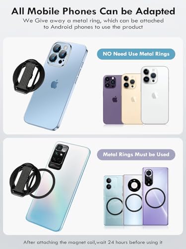 Revolutionize Your Smartphone Handling with the Mindsky Aluminum Alloy Mag Safe Phone Ring Holder – Ultimate Grip for i Phone 16 Pro Max/15/14/13/12 & Android Devices, Lightweight with Secure Finger Strap, Stylish Durability for Everyday Use and Enhanced Safety