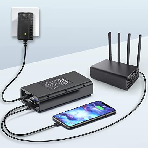 NASTIMA 12 V 6000 m Ah Lithium Iron Phosphate Power Bank – Versatile Multi-Output Portable Charger with 14.6 V 1.5 A Charger, 2000 Charge Cycles, Ideal for LED Strips, CCTV Cameras, and Mobile Devices – Reliable Energy for Outdoor Adventures and Daily Use