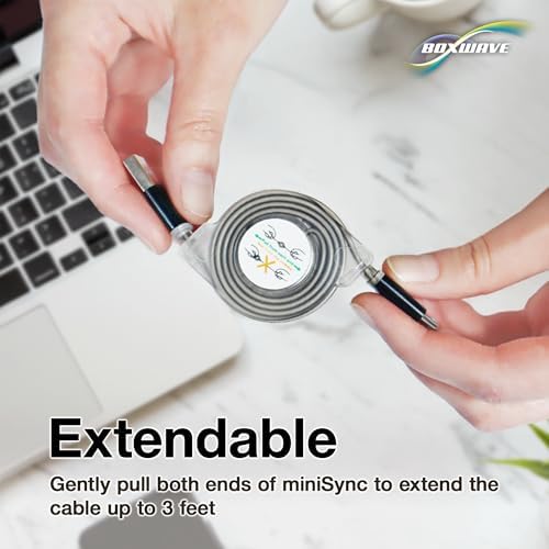 Box Wave Retractable Sync Cable for Alcatel LINKZONE Mobile Hotspot – High-Speed Data Transfer, Portable Design, Enhanced Compatibility for On-the-Go Connectivity