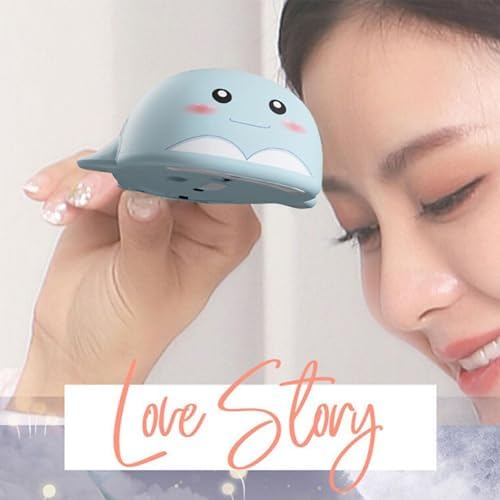 Adorable CHUYI Hamster Wireless Silent Mouse – 1200 DPI Lightweight Cordless Computer Mouse for Kids, Perfect Gift for Home, School & Travel – Fun & Functional Design in Light Blue