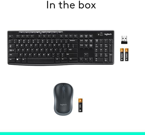 Logitech K270 Wireless Keyboard – Full-Size, 2.4 GHz Connectivity, 8 Multimedia Keys, 2-Year Battery Life, Stylish Rose Color for PCs and Laptops – Ultimate Comfort and Reliability for Productive Workspaces