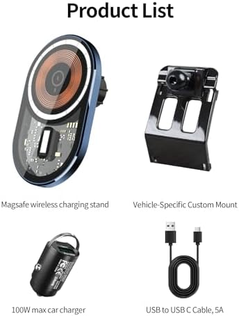 Revolutionize Your Audi Q3 (2019-2025) Journey with the Ultimate Wireless Charging Phone Holder – 360° Rotating Auto Mount for Effortless Navigation, Hands-Free Convenience, and Fast Charging, Effortless Installation and Sleek Aesthetic Design