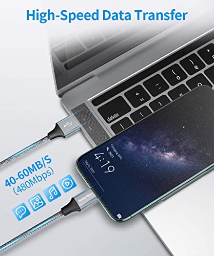 10-Foot Braided USB C Cable Trio – Fast Charging 3 A – Perfect for i Phone 16/15 Pro Max & Samsung Galaxy S Series – Durable Design for Home, Office, and Travel – Ultimate Compatibility & Efficiency in Charging and Data Transfer
