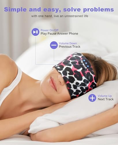 Ultimate Bluetooth 5.4 Sleep Headband Headphones – Designed for Side Sleepers, Unmatched Comfort for Active Lifestyles, Superior Sound Quality, Ergonomic Fit for Enhanced Relaxation, Ideal Tech Gift for Music and Podcast Enthusiasts