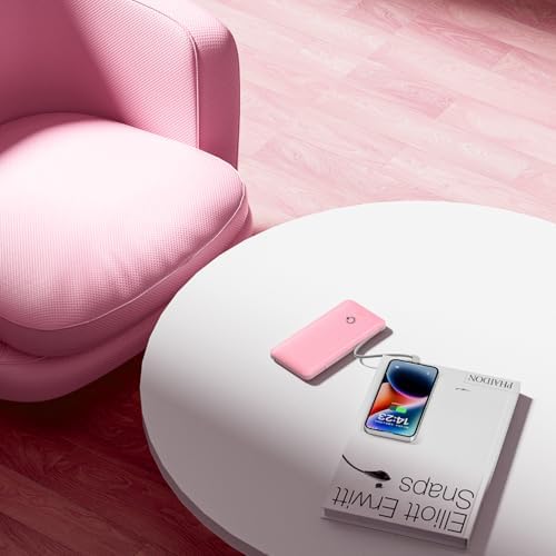 Ultimate Q 10000 m Ah Slim Power Bank with Built-in AC Plug – Ultra-Portable Charger for i Phone, Samsung, Android & Tablets – Four Output Ports for Simultaneous Charging, Includes Micro USB & USB-C Cables – Experience Enhanced Compatibility & Rapid Power on the Go