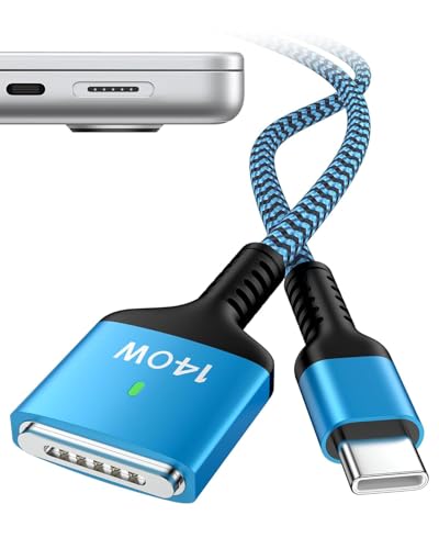 140 W Magnetic USB-C to Mag Safe 3 Charger for Mac Book Pro & Air – 6 Feet Long Fast Charging Cable for Enhanced Performance and Compatibility – Ideal for 16/14 Inch Mac Book Pro and 15/13 Inch Mac Book Air – Durable, Reliable Power Solution for On-the-Go Users