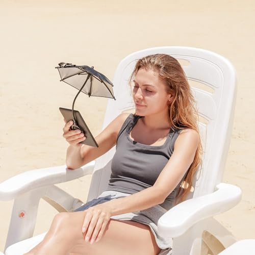 Magnetic Cell Phone Umbrella for Sun,Universal Cute Phone Sunshade Shield Cover with 360°Adjustable & Rotatable Phone Ring,Outdoor Anti-reflective Phone Sun Visor for Magsafe Cell Phone/Android/Kindle – Enhanced Compatibility and Speed