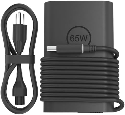 Powerful 65 W USB-C Laptop Charger for Dell – Optimized for XPS & Latitude Series – Lightweight, Travel-Friendly AC Adapter with Advanced Safety Mechanisms – Perfect for Home and Office Use – Versatile Fast Charging Solution for Enhanced Device Performance and Protection