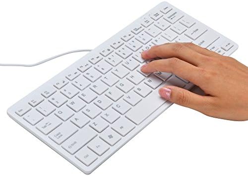 Compact I Focus Mini 78 Keys Wired Keyboard with Protective Cover – Versatile USB Keypad for Laptops & Desktops, Compatible with Windows & Mac, Ergonomic Design for Enhanced Productivity and Comfort