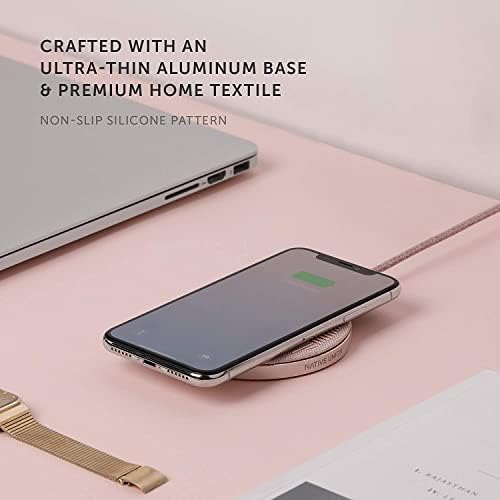 Luxury Italian Leather Wireless Charger – Native Union High-Speed Qi Certified Pad for i Phone 12/11 Series – Elegant Tan Charging Station with Enhanced Compatibility and Style – Perfect for Home or Office Use
