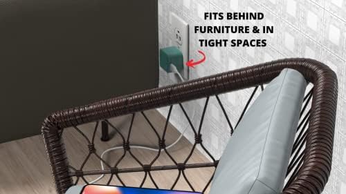 Rapid X Porto Uno USB-C 30 W PD Power Adapter – Compact Fast Wall Charger for i Phone 15, i Pad Pro, Samsung & More – Foldable Design with Side Port for Easy Travel – Enhanced Speed & Universal Compatibility in Sleek Teal Finish