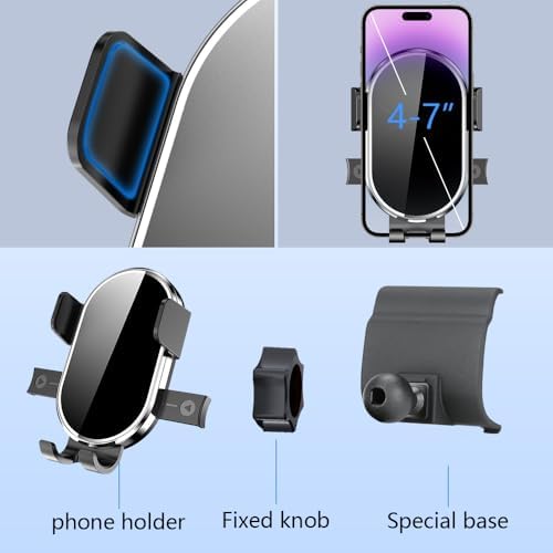 Audi A6 A7 S6 S7 RS6 RS7 Allroad 2012-2018 Custom Car Phone Holder – 360-Degree Rotating Dashboard Mount for Safe Navigation and Hands-Free Calls – Premium Interior Accessory for Enhanced Driving Experience and Secure Mobile Device Placement