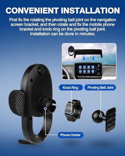 Autorder 360-Degree Rotating Car Phone Holder for Toyota Corolla 2019-2025 & Corolla Cross 2022-2025 – Hands-Free Air Vent Mount for Optimal Navigation & Communication – Durable & Sleek Design for Enhanced Driving Safety and Convenience