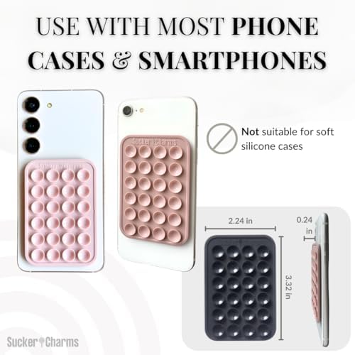 Lavender Fizz Silicone Phone Mount – Versatile Hands-Free Suction Holder for i Phone & Android – Ideal Tik Tok Filming & Video Call Accessory – Secure, Removable Grip for Effortless Mobile Use – Stylish & Functional Design for On-the-Go Convenience