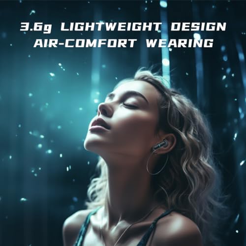 Langsdom Theta PRO Wireless Earbuds – Superior Sound with Enhanced Bass & 30-Hour Playtime for Gaming & Multimedia | Ultra-Low Latency 45 ms Bluetooth 5.3 Connectivity, Integrated Microphone for Clear Voice Calls, Optimal for TV, Smartphones & Laptops