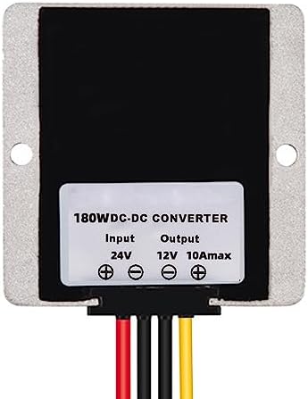 High-Efficiency Waterproof DC 24 V to 12 V Voltage Buck Converter – 20 A, 240 W Transformer for Automotive and Industrial Applications – Reliable Power Module with Enhanced Safety Features and Versatile Compatibility for Golf Carts and Forklifts