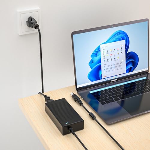 Delippo 170 W 20 V 8.5 A Lenovo Think Pad AC Adapter Charger for W520, W530, T520 – Reliable Power Supply with 10.2 ft Mains Lead, Enhanced Safety Features & Universal Voltage Compatibility – Perfect Replacement for Your Lenovo Laptop Charger