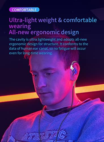 Unleash Superior Sound Quality with KBEAR Storm In-Ear Monitors – High-Fidelity 10 mm Dynamic Driver Earbuds in Stunning Purple for Musicians and Audiophiles – Ideal for Studio Use and Live Performances with Unmatched Comfort and Clarity