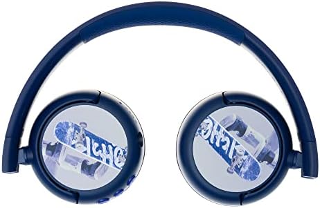 Kid-Safe Bluetooth Headphones in Vibrant Green – Buddy Phones POP for Young Listeners with Volume Limiting & Built-In Microphone – Portable & Foldable Design for Ultimate Comfort in Online Learning, Gaming, and Music Enjoyment – Compatible with i Phone, i Pad, Tablets, and PCs