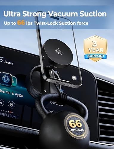 Ultimate 2025 Vacuum Magnetic Phone Holder – 360° Rotating Stand for One-Handed Convenience in Car, Bathroom & Gym – Superior Suction Power for All i Phone & Android Models – Designed for Modern Lifestyles and Enhanced Usability